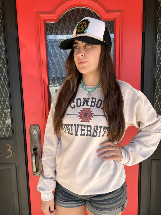 Cowboy University graphic sweatshirt