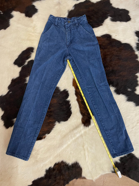 Vintage Wrangler Silverlake Blue Denim Jeans Size 3 X 34