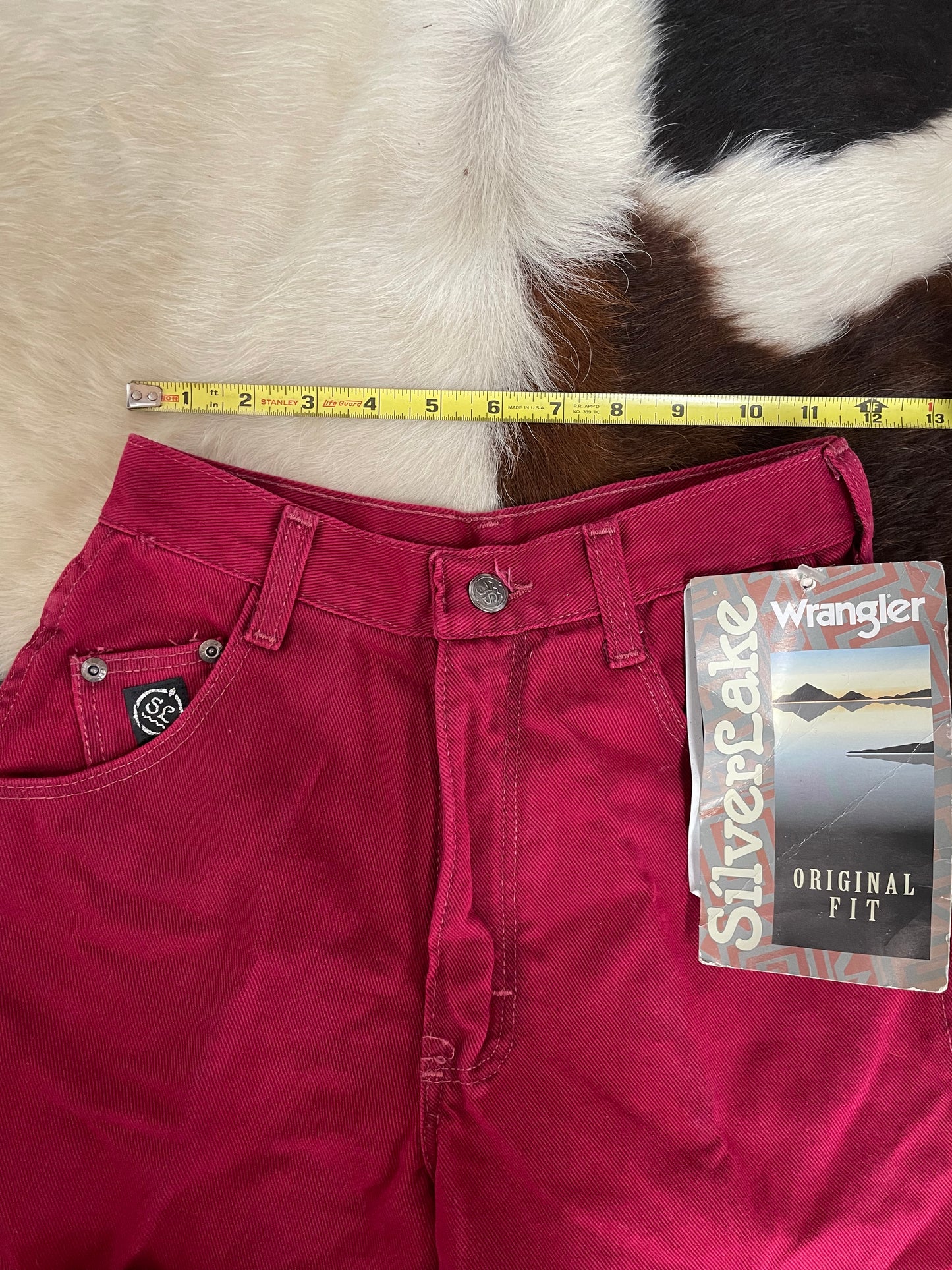 Vintage Red Silverlake Wrangler Jeans in Red Size 3/4 X 36 with original tags