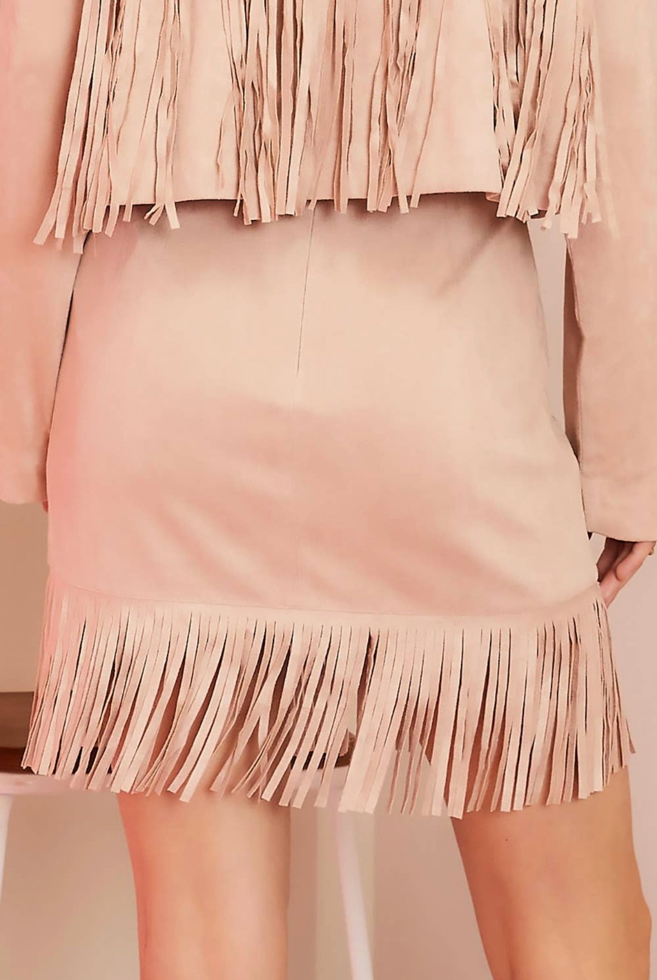 Fringe and Studded Skirt